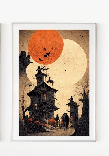 Discover Vintage Halloween Poster