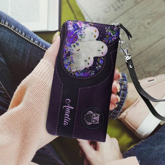 Discover Personalized Owl Leather Wallet