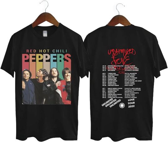 Discover RHCP Love World Tour Shirt, Red Hot Chili Peppers 2022 World Tour Shirt, Red Hot Chili Peppers Shirt