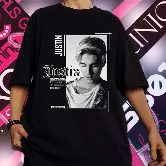 Discover Justin Bieber Vintage Shirt, Justin Singer T-Shirt