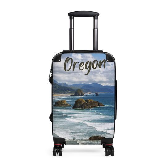 Discover Oregon Coast Beach Cabin Suitcase