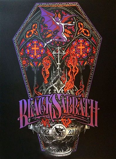 Discover Black Sabbath Ozzy Ozbourne Concert Poster Rock N Roll Music Band