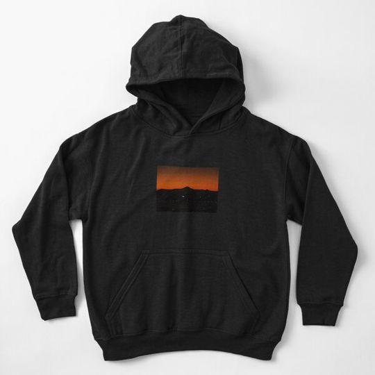 Discover Mt.Fuji at dusk Kid Pullover Hoodie