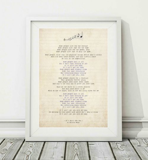 Discover Alicia Keys - If I Ain't Got You Poster