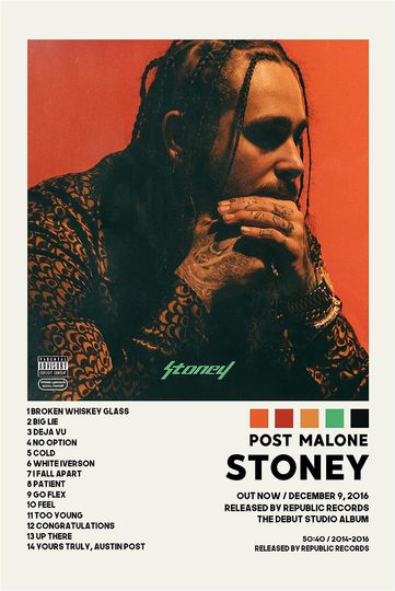 Discover Post Malone Twelve Carat Tour 2022 Poster, Gift for Fan