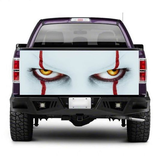Discover Tailgate Truck Eyes Wrap Printed Graphics Vinyl