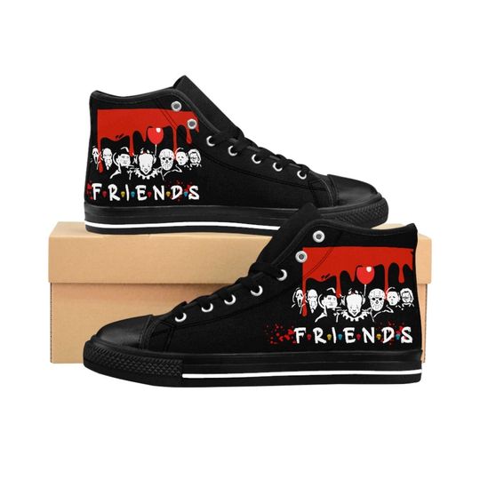 Discover Ftriends Horror Shoe Characters, Happy Halloween High-top Sneakers
