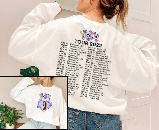 Discover Olivia Rodrigo Sour Tour 2022 Good 4 U Sweatshirt