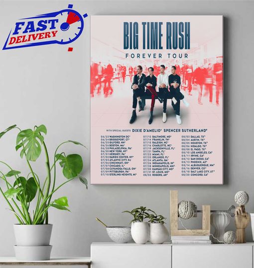 Discover Big Time Rush Tour 2022 Poster, Big Time Rush Forever Tour 2022
