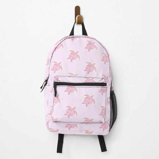 Discover Pink sea turtle  Backpack
