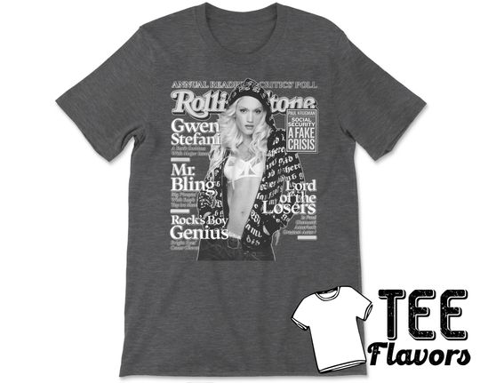 Discover Gwen Stefani Rolling Stone Cover Fashion Tee / T-Shirt