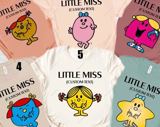 Discover Little Miss Shirt, Custom Little Miss Sunshine Shirt, Mr. Men Inspired Shirt