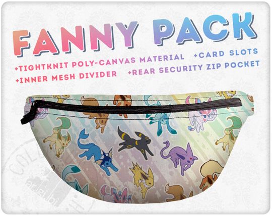 Discover Eeveelutions Inspired Fanny Pack