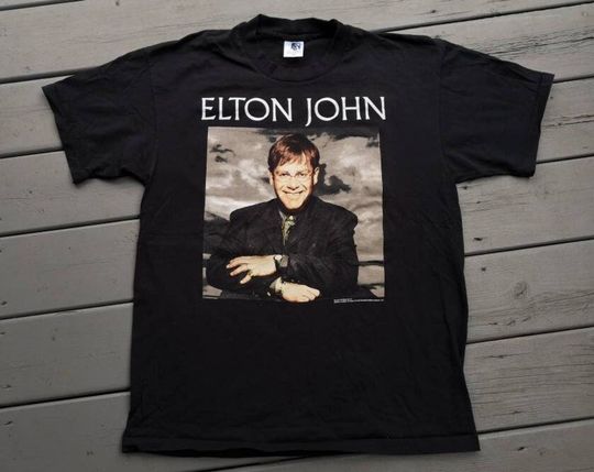 Discover Vintage 1995 Elton John Concert Tour t-shirt Made in USA