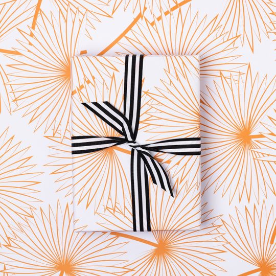 Discover Orange Palms Gift Wrap