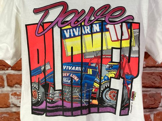 Discover vintage 90s Dave Blaney outlaw racing 90s shirt