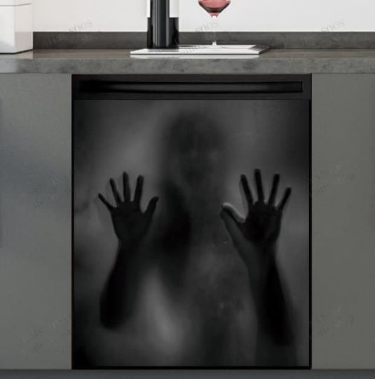 Discover Halloween Scary Ghost Girl Haunting Dishwasher Cover