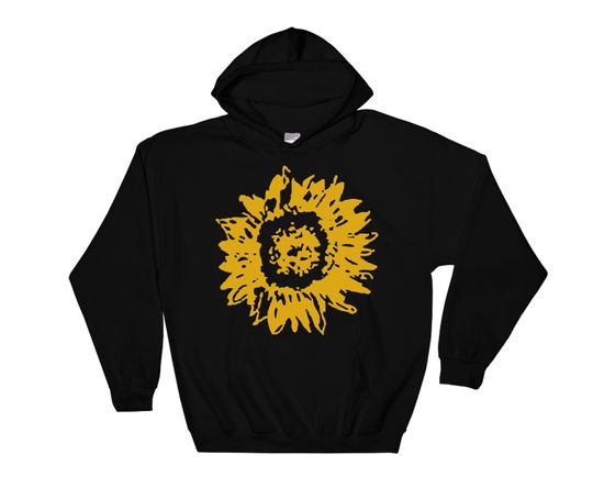 Discover Sunflower Print Holiday Hoodie