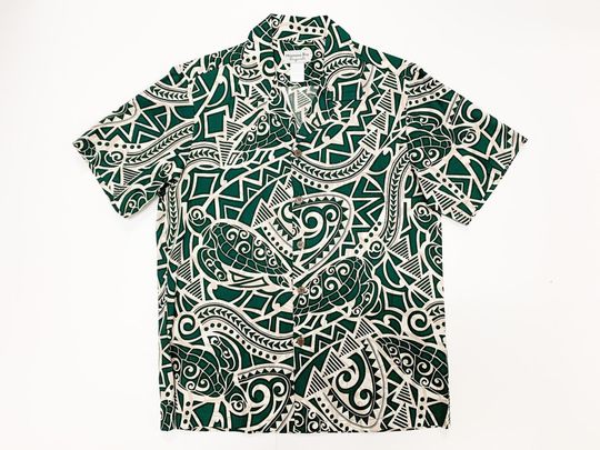 Discover Mens Cotton Button Down Aloha Shirt- Made In Hawaii, Turtle