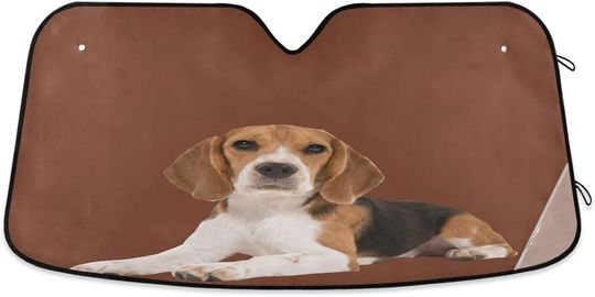 Discover Beagle Dog Car Windshield Sun Shade Uv and Sun Protection Sunshades