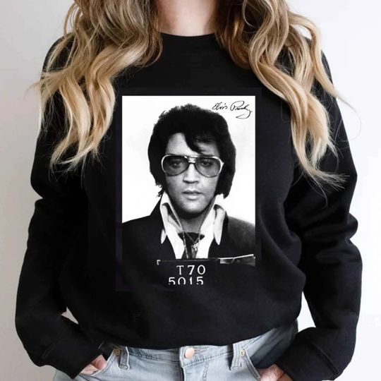 Discover Elvis Presley Mugshot Sweatshirt, Elvis Movie 2022 Sweatshirt