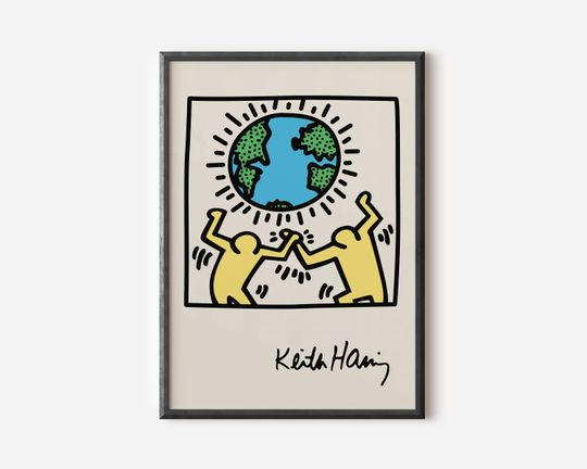 Discover Keith Haring Abstract Wall Art Poster