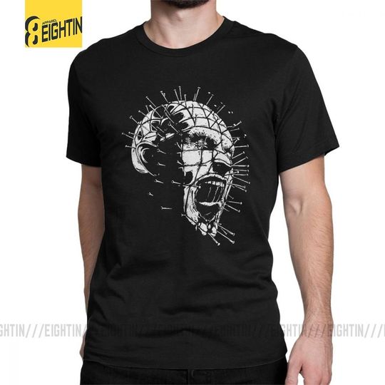 Discover Hellraiser - Movie Pinhead Up-Close Black T-shirt
