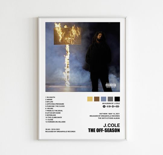 Discover J. Cole / The Off-Season Poster / Album Cover Poster