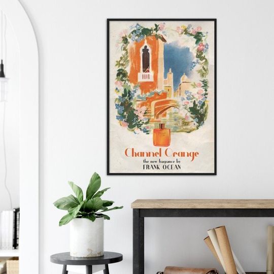 Discover Frank Ocean Channel Orange Vintage 1950s French Travel Poster