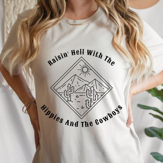 Discover Raisin Hell With The Hippies And The Cowboys Shirt, Cody Jinks T-shirt