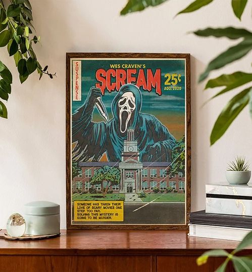 Discover Scream Ghostface Poster, Ghostface Vintage Poster