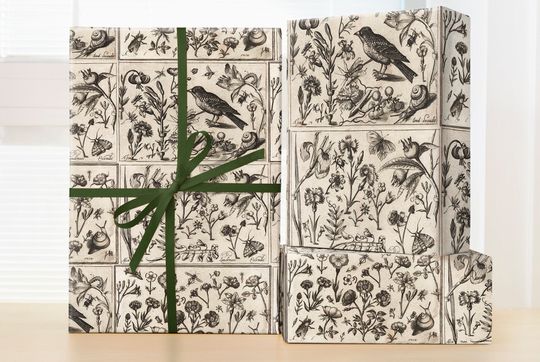 Discover Wrapping Paper Woodland Engraved