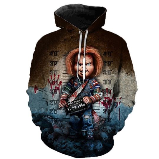 Discover Chucky Hooded hoodie new cloth winter jacket Hooded hoodie gift
