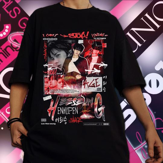 Discover Heeseung Enhypen Idol Kpop Vintage Shirt
