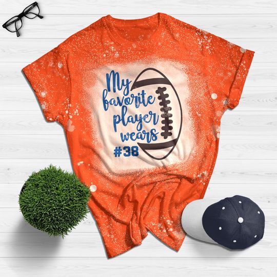 Discover My Favorite Player Wears Custom Number Football Fan Bleached 3D Shirt