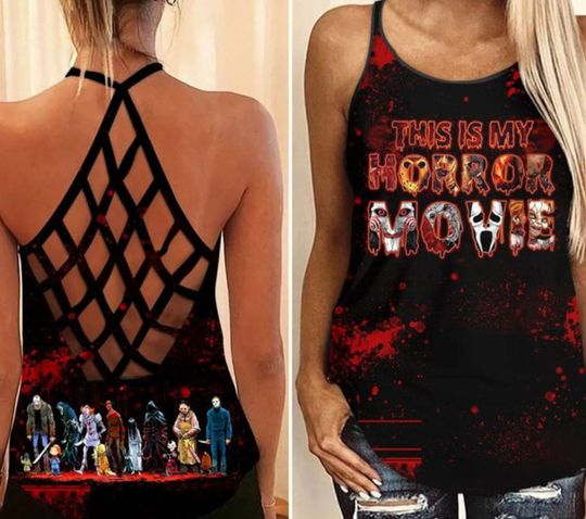 Discover This Is My Horror Movie Criss Cross Tank Top