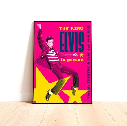 Discover Elvis Concert Printable Poster
