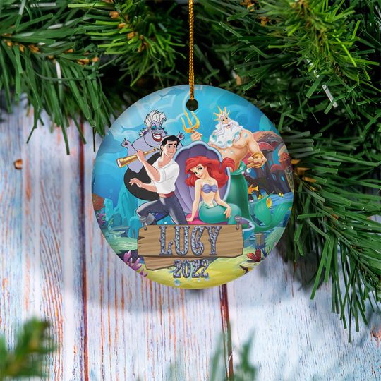 Discover Personalized Little mermaid Ceramic Ornament 2022