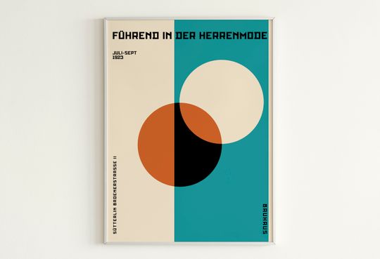 Discover Bauhaus Print Ausstellung 1923, Digital, Download, High Quality Poster