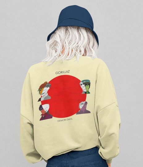 Discover Halloween Gorillaz Sweatshirt, Gorillaz North America Tour 2022 Sweatshirt.
