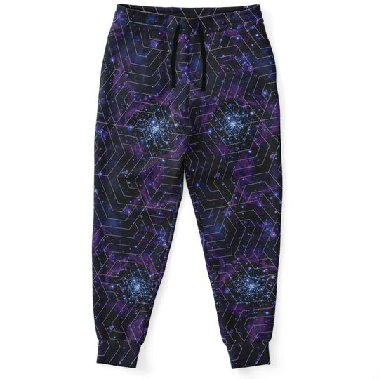 Discover Galaxy Geometric Space Stars Athletic Joggers