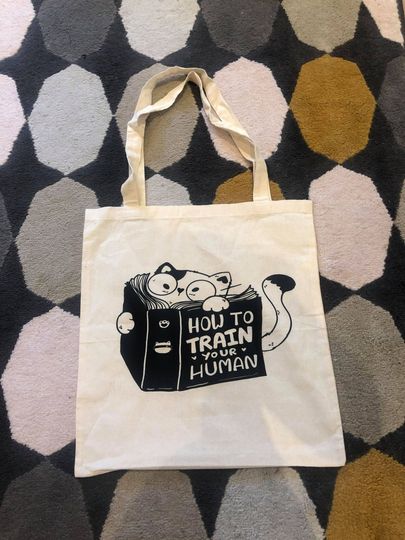 Discover Colorful Cat Canvas Tote Bag
