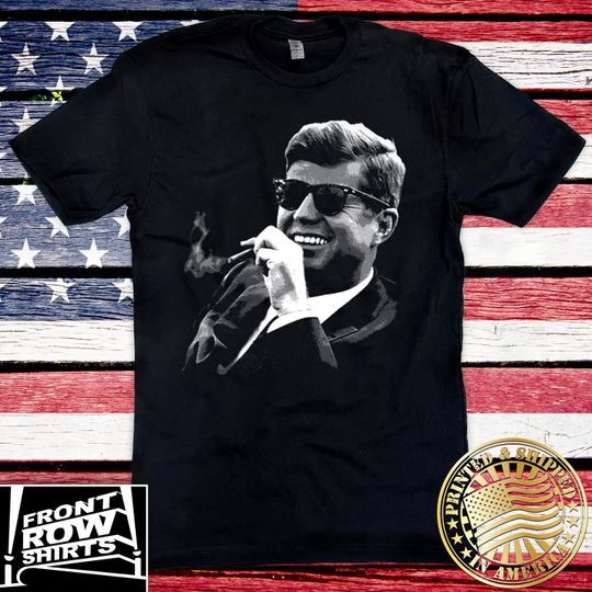 Discover John F. Kennedy Cigar & Sunglasses T-Shirt