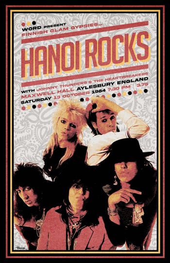 Discover Hanoi Rocks 1984 Tour Poster