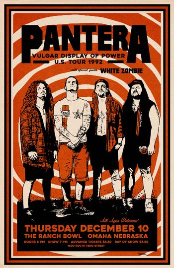 Discover Pantera 1992 Tour Poster