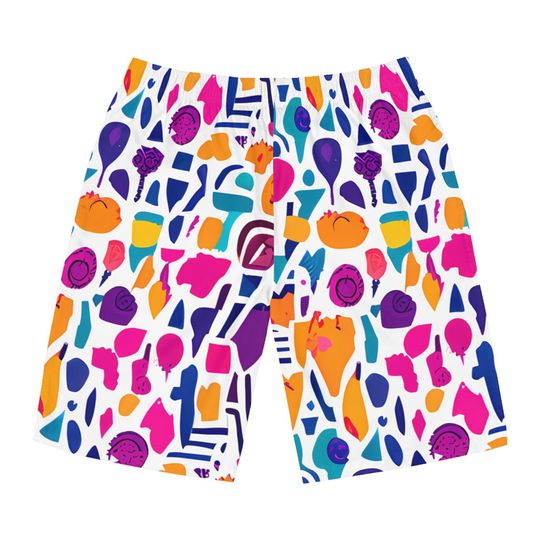 Discover Men's Board Shorts | AI Abstract Pattern | Surfing Shorts | Men's Summer Vacation Clothing