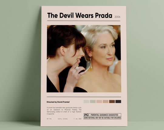 Discover Meryl Streep, Anne Hathaway,  Movie Poster, Chick Flick Movie Poster