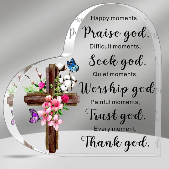Discover Acrylic Christian Gifts  Inspirational Gifts with Bible Verse and Prayers Religious Gifts