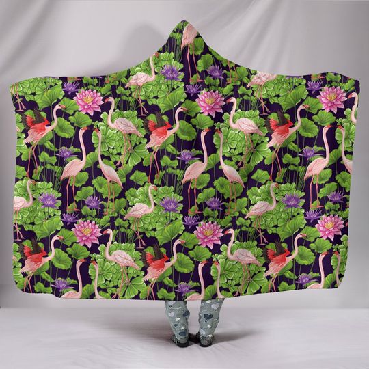 Discover Flamingo Hooded Blanket | Flamingo Blanket