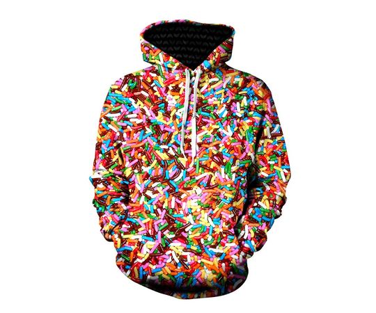 Discover Rainbow Sprinkles 3D Hoodie